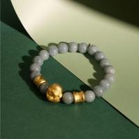 ราคา กำไลชาร์มพระสังกัจจายน์ทอง(เนื้อเงินแท้ 99.9% ชุบทอง) +หินหยกพม่า + คั่นทองจีน (26488714226)