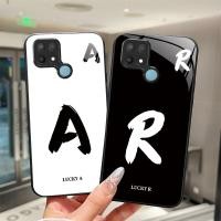 ราคา สําหรับ OPPO A15 A15S A35 Lucky จดหมายเริ่มต้นเคสโทรศัพท์ OPPOA15 OPPOA35 15 S เลนส์ป้องกันกระจกนิรภัยกรณี (42963563635)