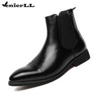 ราคา Mens Chukka Boots Mens Dress Boots Oxford Leather Boots Famal Chelsea Boots for Men (25483030314)
