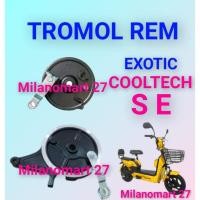 ราคา ดรัมเบรก Exotic Cooltech SE ผ้าเบรคจักรยานไฟฟ้า Exotic Cooltech SE (42671992357)