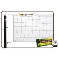 ราคา MARATHON เน็ตตะกร้อรุ่นฝึกซ้อม-ธรรมดา รุ่น MN701 ร้อยด้วยเชือกไนล่อน ไม่มีลวดสลิง Sepak Takraw Net (12152596666)