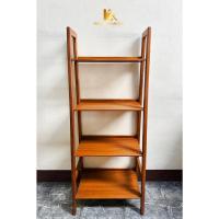 ราคา PF_Phrae | ชั้นวางของไม้สัก ชั้นโชว์ของไม้สัก 4ชั้น (24180099241)