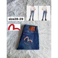 ราคา EVISU อีวิสุ Straight Fit Jeans แท้% มือสอง (26061591074)