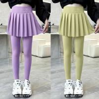 ราคา กระโปรงกางเกงสำหรับเด็ก แบบเอวสูง ยืดหยุ่น สบาย ๆ พร้อมเสื่อมวยและเต้นรำ (29343017759)