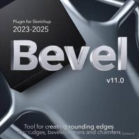 ราคา Bevel v1.1.0 ( ปลั๊กอิน-สร้างฟิลเล็ต ลบมุม chamfer ) | Plugin for Sketchup 2022-2025 | Extensions (26551856854)