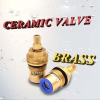 ราคา Capstonethai Ceramic valve brass วาล์ว เซรามิคทองเหลือง ใช้สำหรับเปิด-ปิดวาล์วน้ำ ก๊อกน้ำทองเหลืองเซรามิค (21455839440)