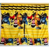 ราคา ใช้ AOMA275 ลดสูงสุด 80฿ม่านหน้าต่าง2บานคู่ เนื้อผ้าคอตตอลเกรดA สีไม่ตก(หมีพูเหลือง) (9815931845)