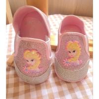 ราคา รองเท้าเด็กเอลซ่า frozen สีชมพู(เดินแล้วมีเสียง เด็กๆชอบ มือสอง) (11654137464)