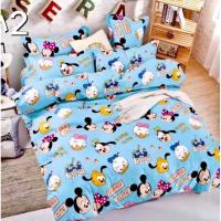 ราคา ชุดเครื่องนอนลายการ์ตูนมิกกี้เมาส์น่ารัก++ ขนาด 3.5,5,6 ฟุต ผ้าปูที่นอน + ผ้านวมครบชุด (12905944411)