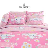 ราคา Fountain FTC123 การ์ตูน Cinnamoroll ลิขสิทธิ์แท้ Sanrio สัมผัสนุ่มลื่น ชุดเครื่องนอนฟาวน์เทน ผ้าปูที่นอน ผ้านวม (22227193166)