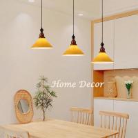 ราคา โคมไฟระย้าเพดานแก้วสีส้มย้อนยุคฝรั่งเศสสร้างสรรค์ความงามนําโคมไฟจี้ไม้ร้านอาหารบาร์ห้างสรรพสินค้าเชิงพาณิชย์ตกแต่ง ดรอปไลท์โคมไฟห้อยโคมไฟแขวน (41409302033)
