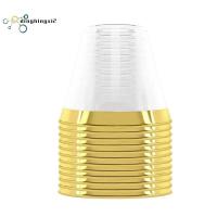 ราคา ถ้วยพลาสติก 9 ออนซ์แข็งทิ้งถ้วยแก้วไวน์พลาสติกปาร์ตี้งานแต่งงานแก้วไวน์ถ้วยพลาสติกโปร่งใส (42270859632)