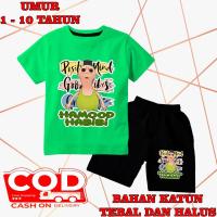 ราคา KATUN ชุดเด็กการ์ตูน motif anomali hamood habi hamod ผ้าฝ้ายพรีเมี่ยมวัสดุ DTF หน้าจอการพิมพ์ cln สีดํา (28493083219)