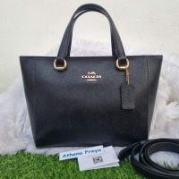 ราคา เหมือนใหม่ Coach รุ่นล่าสุดชนช้อป มือสองของแท้Coach CA224 Alice Satchel สีดำ (15296390810)