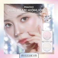 ราคา [MISSYKIM] PEACH C Dual Beam Highlighter พีช ซี ดูอัล บีม ไฮไลท์เตอร์ 4.8g. ไฮไลท์หน้าเงา (29276138957)