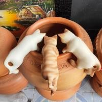 ราคา แมวเซรามิก ได้ 1 ตัว ขนาด 6.5 นิ้ว แมวเกาะ คละสี เกาะอ่าง โอ่ง ตกแต่งสวน บ้าน (18289161813)