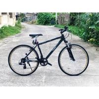 ราคา จักรยานไฮบริด เก่าญี่ปุ่น ยี่ห้อ Cadillac แท้ สีเทาดำสวยๆ เฟรมอะลู นานๆเจอสักทีแบบมีโช้คหน้า (7633240885)