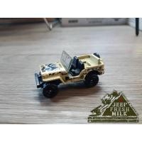 ราคา โมเดลรถ Jeep Ford GPW สีทรายลายพราง ล้อและแม็กสีดำ รถของเล่น รถตั้งโชว์ by Jeep Camping (21251065598)