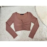 ราคา เสื้อแขนยาวครอปยืด แบรนด์CPSแท้จากช้อปไซส์XS (มือสอง) (41802235420)