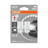ราคา OSRAM LED T20 W21/5W สีแดง 12V 1.7W W3x16q - 7716R ไฟเบรค Plug-in (28132951093)
