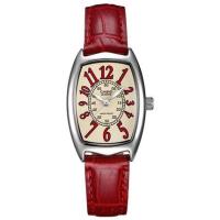 ราคา Casio นาฬิกา retro ตัวชี้ควอทซ์สแควร์สายพานเหล็กสีแดงนาฬิกาผู้หญิง LTP-1208E-9B2 (2595972472)