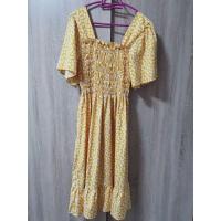 ราคา A03 เดรสสั้นสีเหลือง​ลายดอกเดซี่ (20044439707)