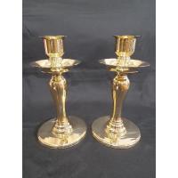 ราคา เชิงเทียนจานหล่อA สูง 9.3 นิ้ว เชิงเทียนทองเหลืองแท้ (17746702063)