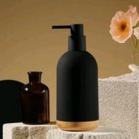 ราคา ปั๊มตู้ทําสบู่ไม้ไผ่สีดําหรูหรา - ขวดสบู่เหลวสีดํา 480 มล (26510066052)