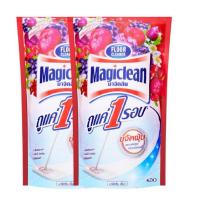 ราคา ((2ถุง))Magiclean มาจิคลีน กลิ่นเบอร์รี่ น้ำยาถูพื้น 750มล.[2 ถุงสุดคุ้ม!!!] (24966524561)
