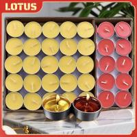 ราคา [50ชิ้น/กล่อง]สีขาว/สีแดง เทียนทีไลท์ เทียนกลม Tealight ไม่มีกลิ่น สปา เทียน dealtique (29615714292)