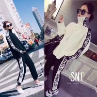 ราคา ชุดวอร์มCHANEL แต่งแถบสวยสี ขาว/ดำ (1781037968)