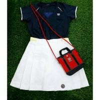 ราคา เซตชุดเทนนิส Wilson , Wimbledon แท้ ✅ มือสองสภาพดี ( 3 ชิ้น ) พร้อมกระเป๋าสะพายข้าง Wilson ค่ะ ✨️ (28517338263)