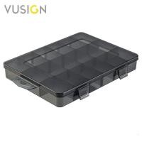 ราคา Vusign กล่องพลาสติกใสแบ่งช่อง กล่องใส่ของแบ่งช่อง แผ่นกั้นช่องถอดได้ มีตะขอสำหรับแขวน อุปกรณ์จัดเก็บ Tool Box (21386243133)