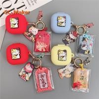 ราคา for Samsung Galaxy Buds Core / FE Case Cute Lucky Cat Keychain Pendant Suitable for Samsung Galaxy Buds2 Pro / Buds Pro Silicone Soft Case Shockproof Shell Protective Sleeve (40163933643)