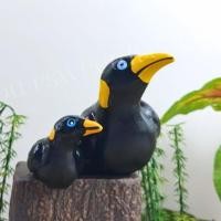 ราคา นกเกาะ (คู่) นกเกาะต้นไม้ เกาะอ่างปลา เกาะกระถาง นกเซรามิคแต่งสวน 7.5นิ้ว 5นิ้ว นกขุนทอง (21584565379)