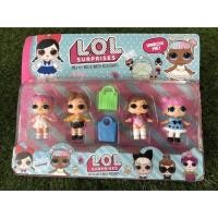 ราคา โมเดลLOL ตุ๊กตา4ตัว พร้อมกระเป๋า (1386181282)