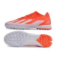 ราคา [มีสินค้าสต๊อกสินค้า] Adidas x crazyfast League TF Frisbee รองเท้าผ้าใบฟุตบอลสนามแข็ง adidas สีแดง/ขาว 39 ผู้หญิง (26129338606)