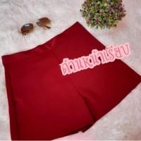 ราคา ขาสั้นผู้หญิง ผ้าฮานาโกะ รุ่นเอวขอบ ซิปข้าง S-4XL สีพื้น กางเกงฮานาโกะเอวสูง ขาสั้นผู้หญิง ผ้านุ่ม (6851032077)