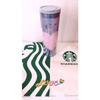 ราคา #แก้วสตาร์บัค ของใหม่ ของแท้ สีพาสเทล สวยมากแถมที่รองแก้ว (3064730922)