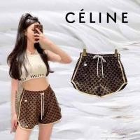 ราคา พร้อมส่ง กางเกงขาสั้น ซีลิน CELINE ลายสวยน่ารักแอบเซ็กซี่เบา ๆ ใส่เที่ยว ถ่ายรูปสวย (10609580247)