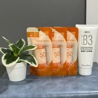 ราคา Venita Anti-Acne Care Sunscreen SPF 50 PA+++ ชุดเซต 3หลอด แถม Body lotion!!! (40266255055)