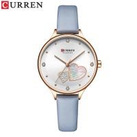 ราคา CURREN นาฬิกาผู้หญิงแฟชั่นหนังควอตซ์กันน้ํา 9077 XQ (42657851163)
