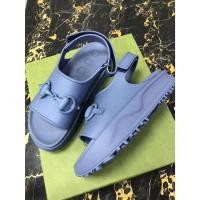 ราคา [สินค้ามือหนึ่ง] Gucci รองเท้ารัดส้น รุ่น Interlocking G Platform Sandal Code: 747752 JAAC9 4246 (29529012120)