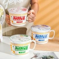 ราคา ถูกที่สุด ถ้วยมาม่าเซรามิค พร้อมฝาปิดเซรามิค cup noodles เซรามิคงานดี เข้าไมโครเวฟได้ ชามมาม่า (29063951862)