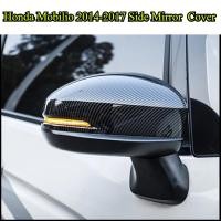 ราคา Honda Mobilio 2014-2017 /Brio Amaze 2011-2016 คาร์บอนไฟเบอร์ ABS กระจกมองหลังด้านข้างฝาครอบ Trim (28337762594)