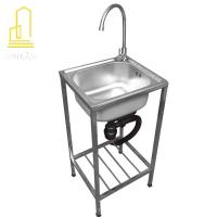 ราคา อ่างล้างจาน 1ลิ้นชัก สแตนเลส ขนาด 42x37ซม มาพร้อมที่คว่ํา (ไม่รวมเท้า) (42425239827)