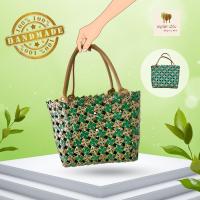 ราคา กระเป๋าทำจากซองกาแฟแข็งแรงทนทาน (26512585500)