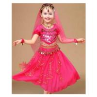 ราคา ชุดจินนี่เด็ก กระโปรง ชุดแขกเด็ก ชุดระบำแขก อินเดีย ชุดพ่อมดเจ้าเสน่ห์ เสื้อแขกเด็กชุดเต้น (43413720820)