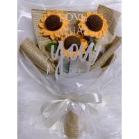 ราคา ดอกทานตะวันไหมพรมช่อดอกไม้ทานตะวันHANDMADEช่อดอกไม้ (22630271630)