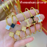 ราคา กำไลทอง2สลึง Yonghenggold กำไลลงยาฝังพลอย ทองคำแท้96.5% (14648518875)